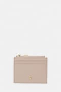 Trussardi etui na kartę skórzane kolor beżowy I023E000129N