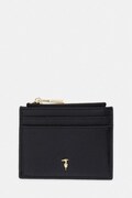Trussardi etui na kartę skórzane kolor czarny I023E000129N