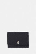 Tommy Hilfiger portfel damski z imitacji skóry czarny AW0AW18484