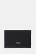 BOSS portafoglio da donna in pelle Lenah Flap SM Wallet nero 50563423