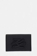 Karl Lagerfeld etui na karty damskie skórzane K/AUTOGRAPH czarne B2W32064