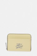 Karl Lagerfeld portfel damski skórzany K/AUTOGRAPH żółty B2W32005