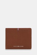 Tommy Hilfiger portfel skórzany męski kolor brązowy AM0AM13971
