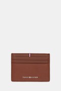 Tommy Hilfiger etui na karty skórzane kolor brązowy AM0AM13972