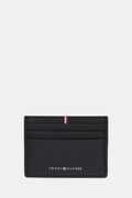 Tommy Hilfiger etui na karty skórzane kolor czarny AM0AM13972