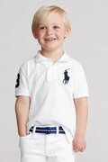 Polo Ralph Lauren polo bawełniane dziecięce kolor biały z aplikacją 322670257006