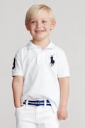 Polo Ralph Lauren polo bawełniane dziecięce kolor biały z aplikacją 322670257006