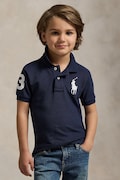 Polo Ralph Lauren polo bawełniane dziecięce kolor granatowy z aplikacją 322670257014