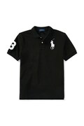 Polo Ralph Lauren polo bawełniane dziecięce kolor czarny z aplikacją 323670257015
