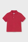 Παιδικά βαμβακερά μπλουζάκια πόλο Mayoral χρώμα: κόκκινο, 102