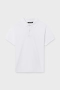 Παιδικά βαμβακερά μπλουζάκια πόλο Mayoral χρώμα: άσπρο, 890