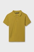 Дитяче бавовняне поло Mayoral колір зелений однотонне 890