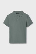 Παιδικά βαμβακερά μπλουζάκια πόλο Mayoral χρώμα: πράσινο, 890