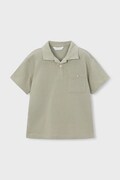Mayoral tricouri polo din bumbac pentru copii culoarea verde, uni, 3105