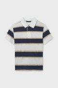 Mayoral polo bawełniane dziecięce kolor biały wzorzysty 6167