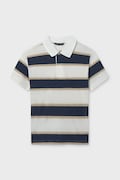 Mayoral polo bawełniane dziecięce kolor biały wzorzysty 6167