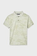 Mayoral polo dziecięce kolor zielony wzorzysty 6169
