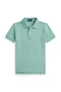Polo Ralph Lauren polo bawełniane dziecięce kolor turkusowy gładki 322703632506