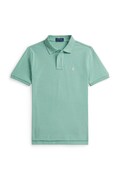 Polo Ralph Lauren polo bawełniane dziecięce kolor turkusowy gładki 323703632508