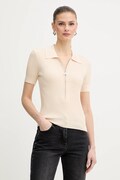 Patrizia Pepe polo damski kolor beżowy 8K0388 K300