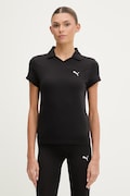 Puma polo damskie bawełniane z elastanem Baby Polo czarne 693848