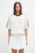 adidas Originals Crochet polo swetrowe damskie beżowe KC6490