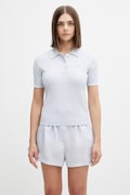 Lacoste polo swetrowe z bawełną damskie niebieskie AF0972