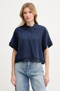 Lacoste polo pentru femei, cu lyocell bleumarin CF0061