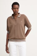 Armani Exchange polo ženska s viskozom smeđa XW002215 AF13401