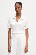 Morgan polo pentru femei alb DROSSO