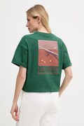 Lacoste T-shirt damski bawełniany zielony TF0585