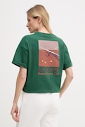 Lacoste T-shirt damski bawełniany zielony TF0585