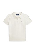 Polo Ralph Lauren polo bawełniane dziecięce kolor biały z kołnierzykiem 313935002501