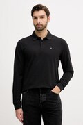Βαμβακερή μπλούζα με μακριά μανίκια Calvin Klein Jeans χρώμα: μαύρο, LV04RE201G