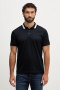 Karl Lagerfeld polo bawełniane kolor granatowy gładki 561200.745001