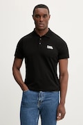 Karl Lagerfeld polo męski kolor czarny z nadrukiem 561235.745780