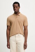 BOSS polo in cotone Pallas uomo colore beige 50553564