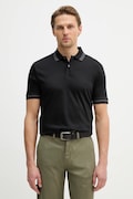 BOSS polo bawełniane H-Phillipson 202 męski kolor czarny gładki 50554529
