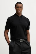 Памучна тениска с яка BOSS C-Parris 98 в черно с изчистен дизайн 50555300