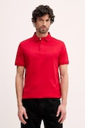 Tommy Hilfiger polo bawełniane kolor czerwony gładki MW0MW41611