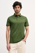 Tommy Hilfiger polo bawełniane kolor zielony gładki MW0MW41611