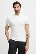 Tommy Hilfiger polo in cotone uomo colore bianco con applicazione MW0MW41612