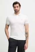 Tommy Hilfiger polo in cotone uomo colore bianco con applicazione MW0MW41612