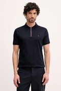 Tommy Hilfiger polo bawełniane męski kolor granatowy gładki MW0MW41613