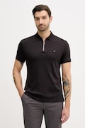 Tommy Hilfiger polo bawełniane męski kolor czarny gładki MW0MW41613