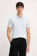 Calvin Klein polo męskie z bawełną niebieskie LV04LC254G