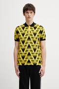 adidas Originals polo shirt AOP Polo yellow color patterned KE4610