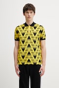 adidas Originals polo shirt AOP Polo yellow color patterned KE4610