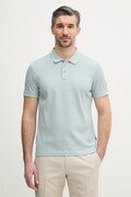 Joop! polo bawełniane męski kolor turkusowy gładki 30100501