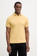 Bavlnené polo tričko Hackett London žltá farba, jednofarebné, HM5600148